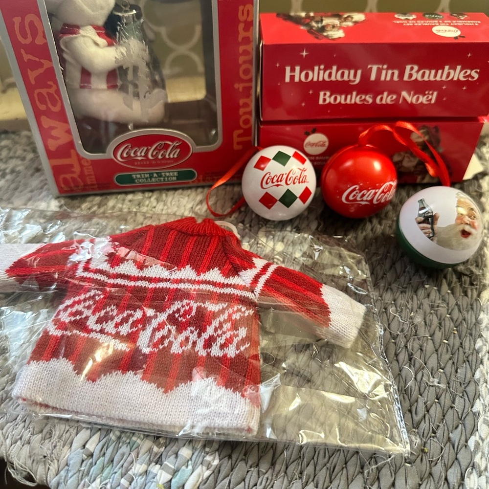 Coca-Cola Holiday Ornament Set